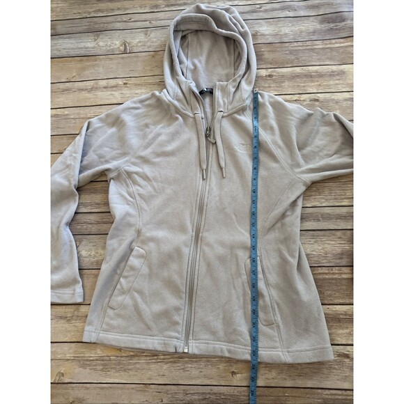 The North Face Polartec Womens Medium Full Zip Hoodie light gray - Picture 6 of 8